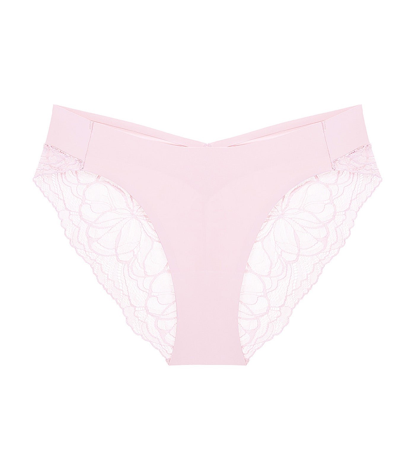 Body Make Up Illusion Lace High Leg Panty Ash Pink