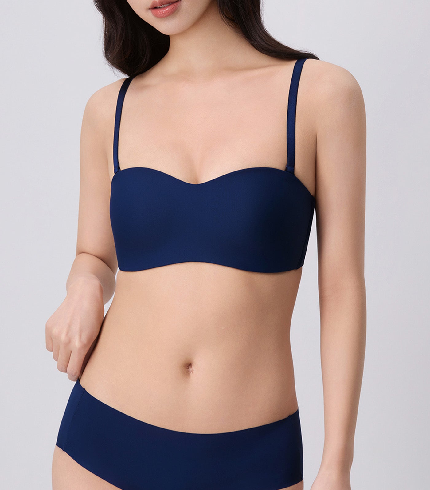 Tri-Zone 2.0 Non-Wired Padded Detachable Bra Dark Blue