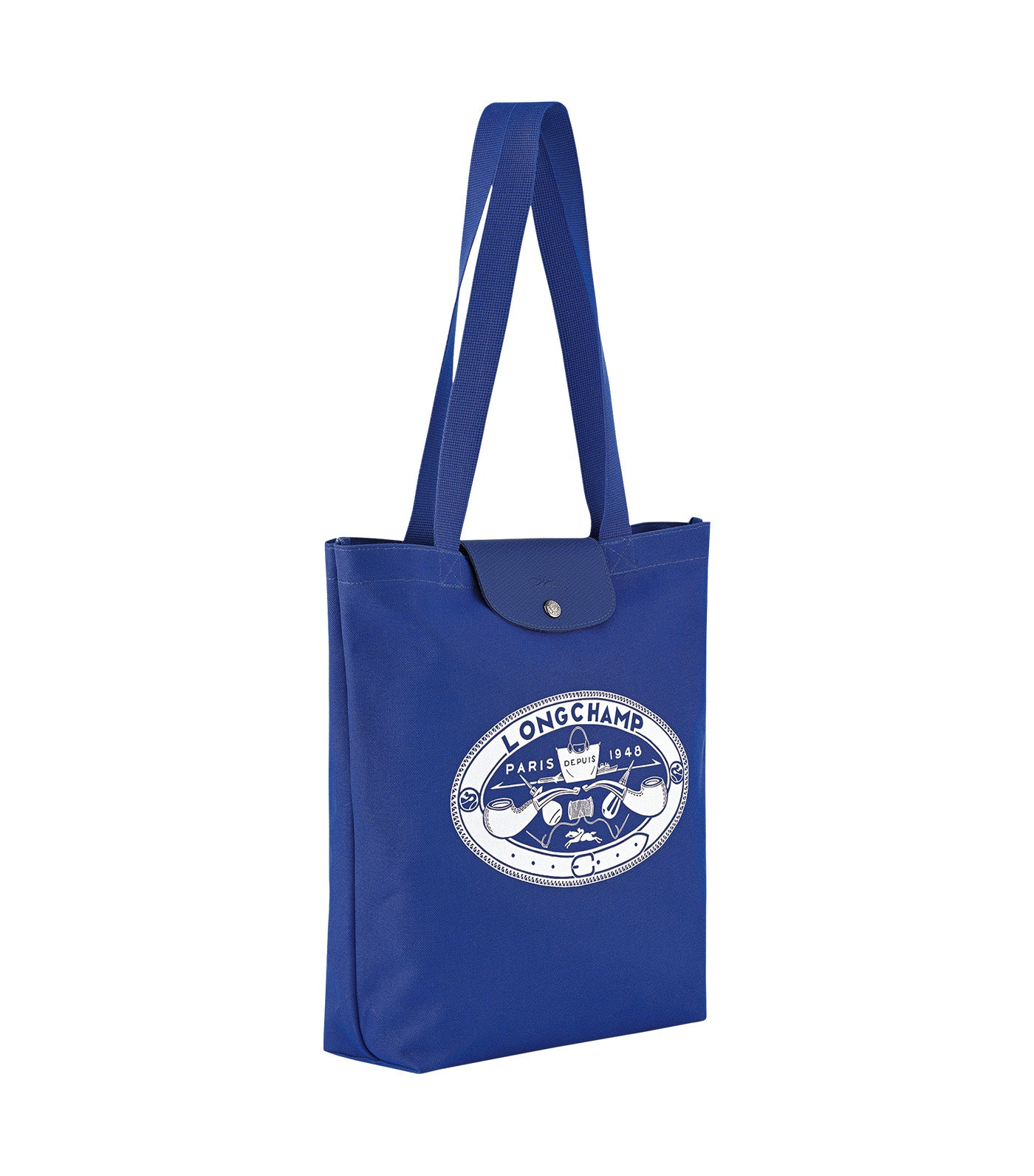 Le Pliage X Constantin Tote Bag M Cobalt