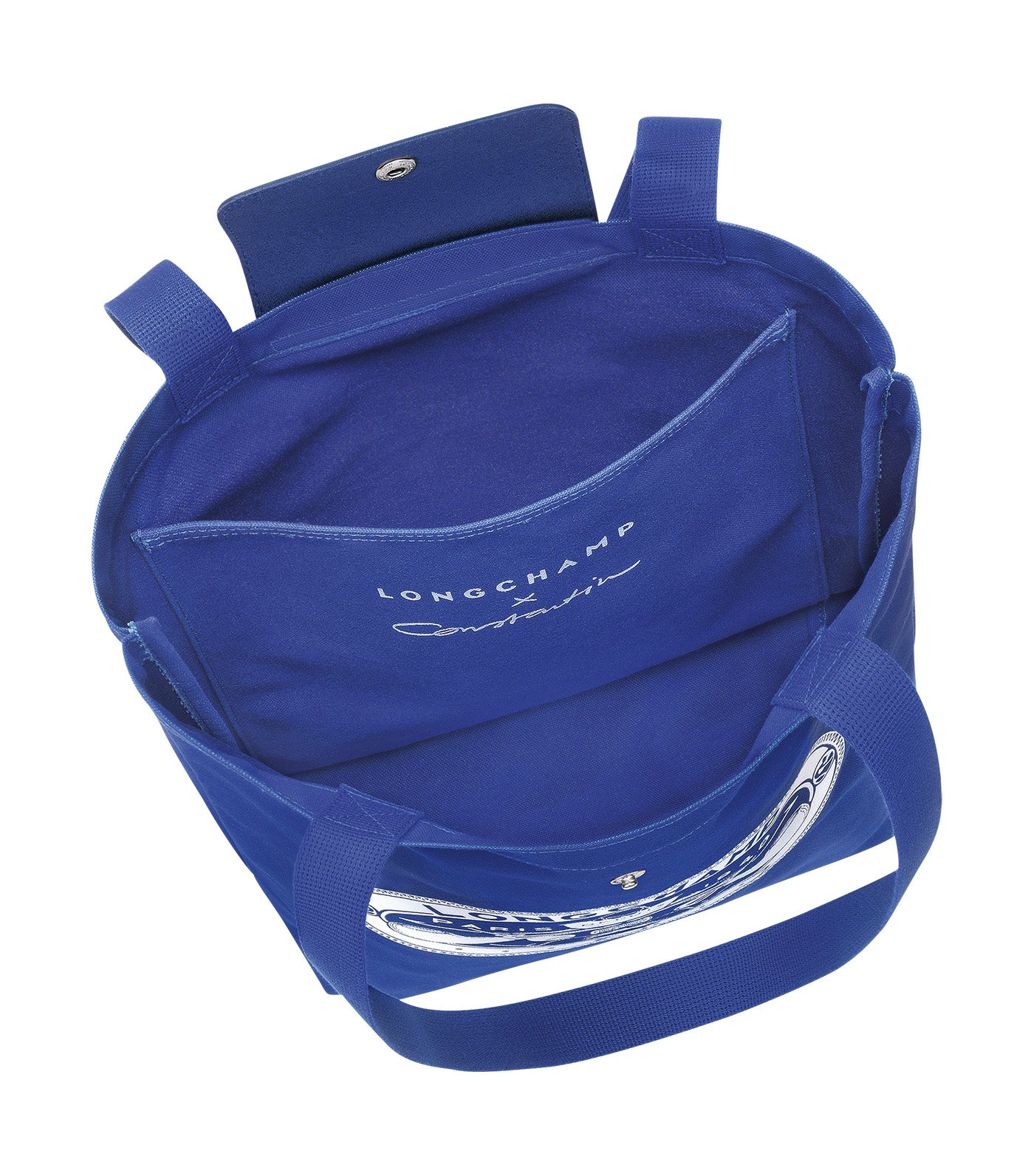 Le Pliage X Constantin Tote Bag M Cobalt