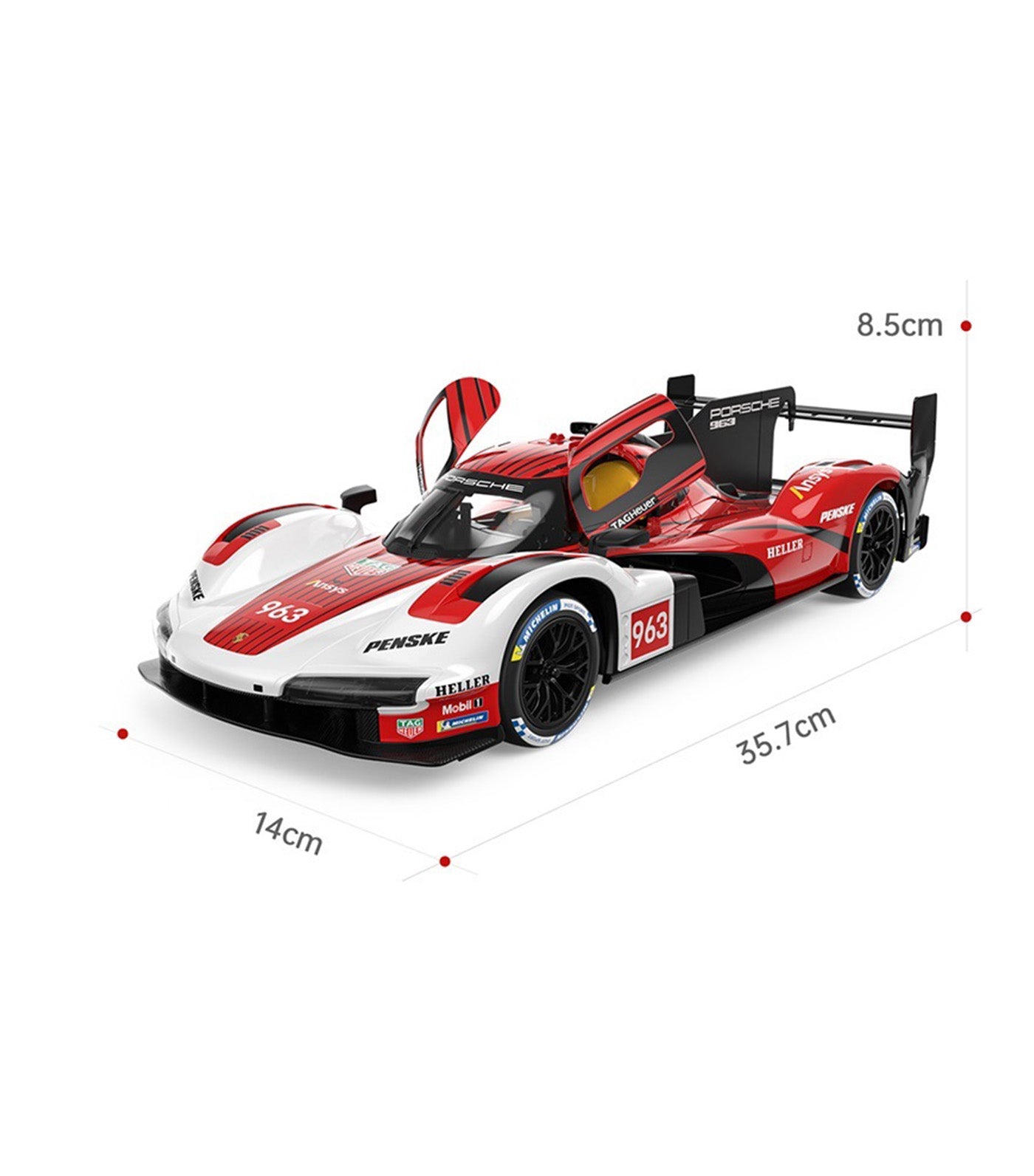 RASTAR R/C 1:14 Porsche 963 LMDH Red