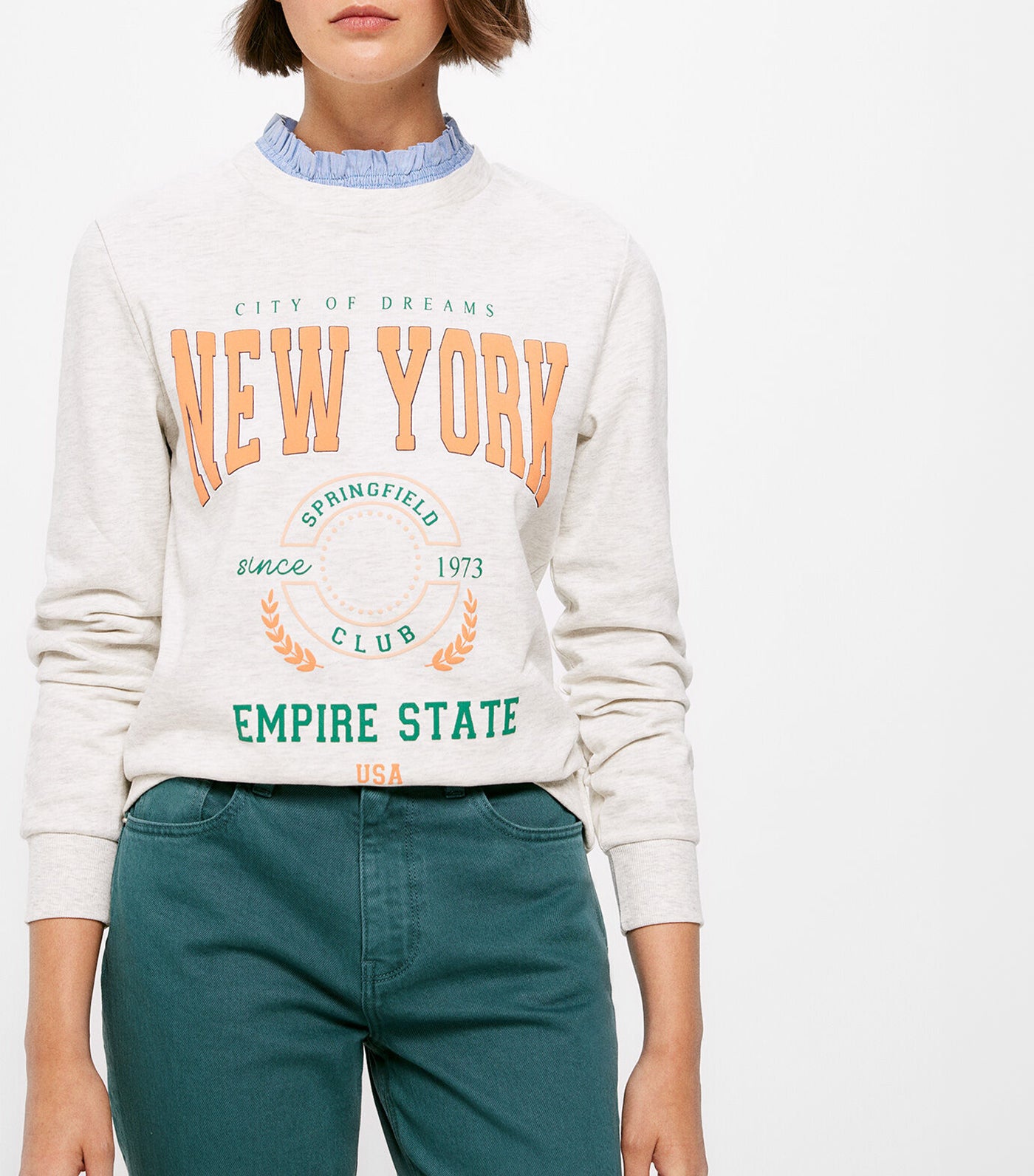 New York Sweatshirt Beige