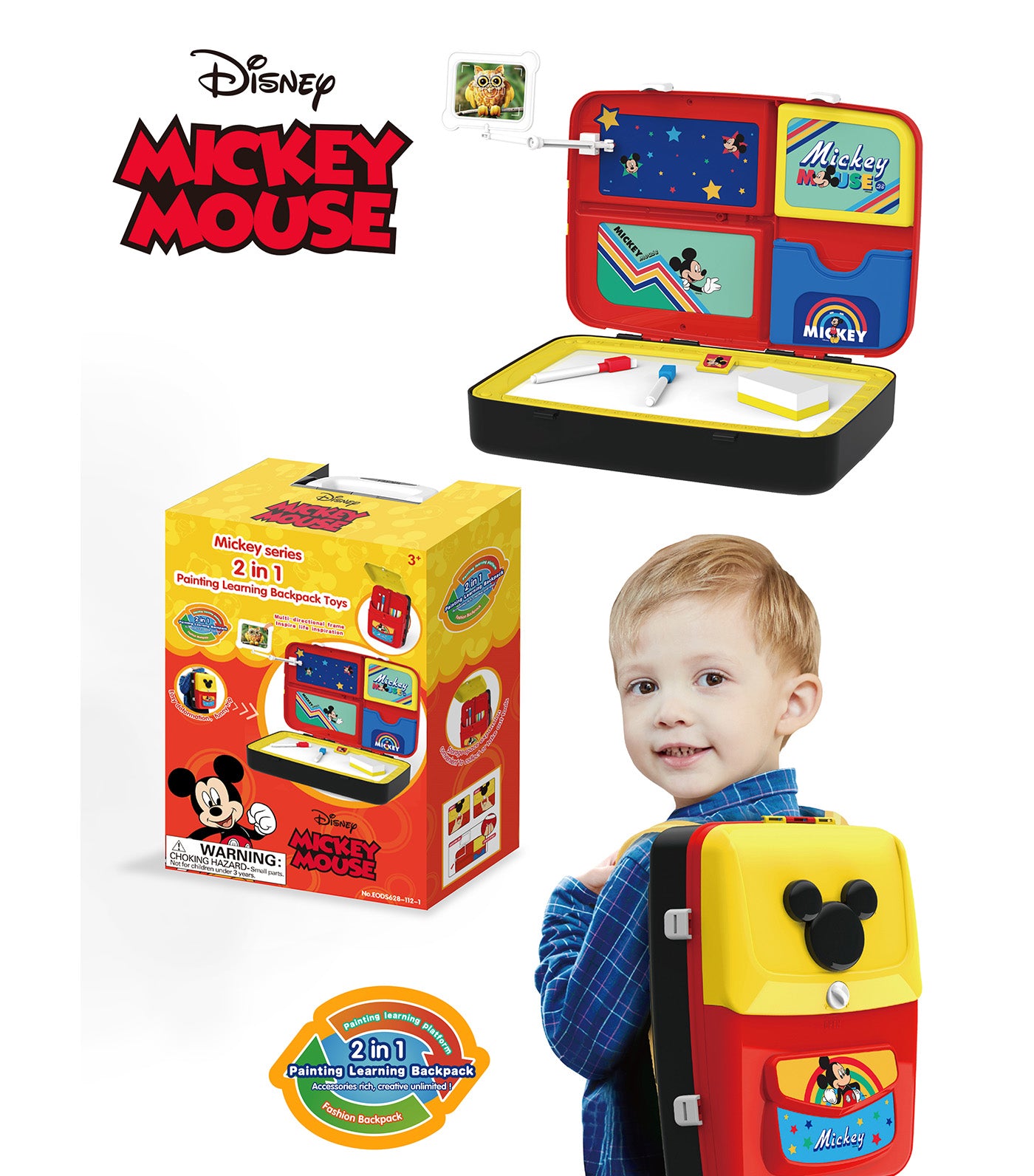 Mickey Drawing Backpack Set