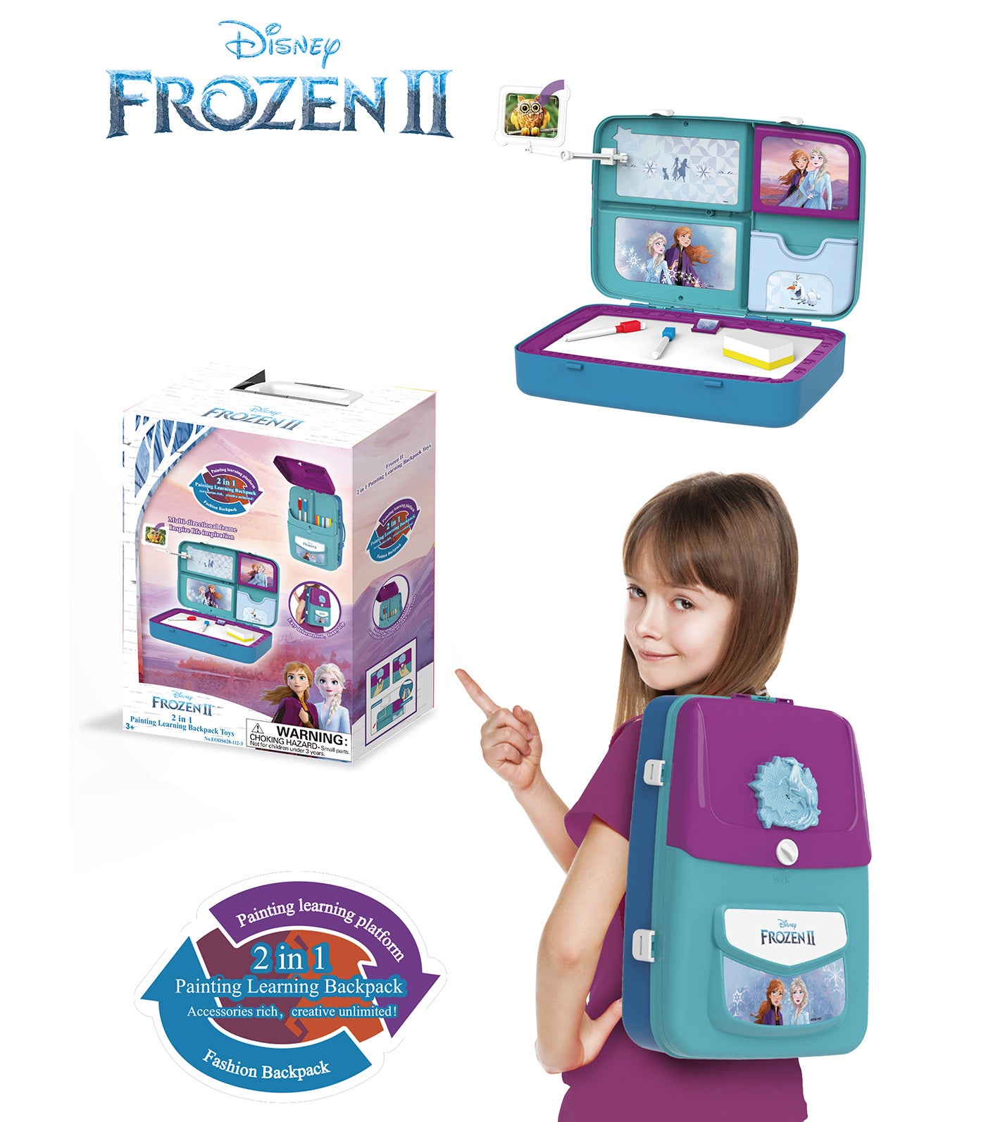 Frozen Drawing Backpack Set