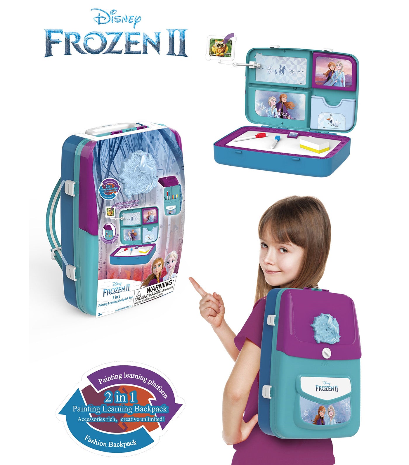 Frozen Drawing Backpack Set