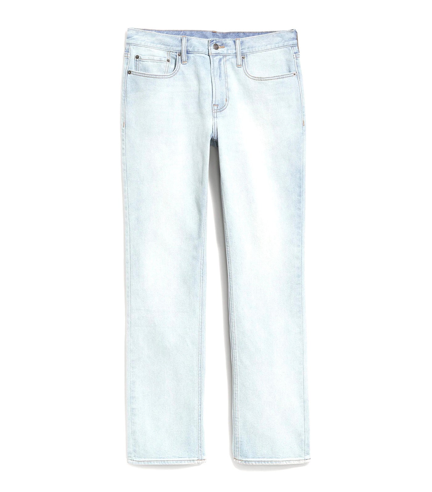 Straight Built-In Flex Light-Wash Jeans for Men Medium