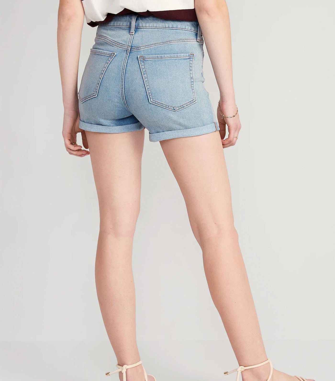 High waisted outlet navy shorts