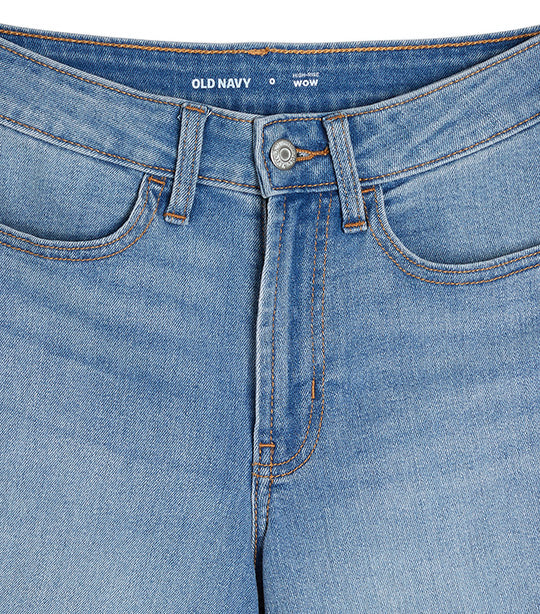 High-Waisted Wow Light-Wash Jean Shorts for Women 5-inch Inseam Santa Catarina