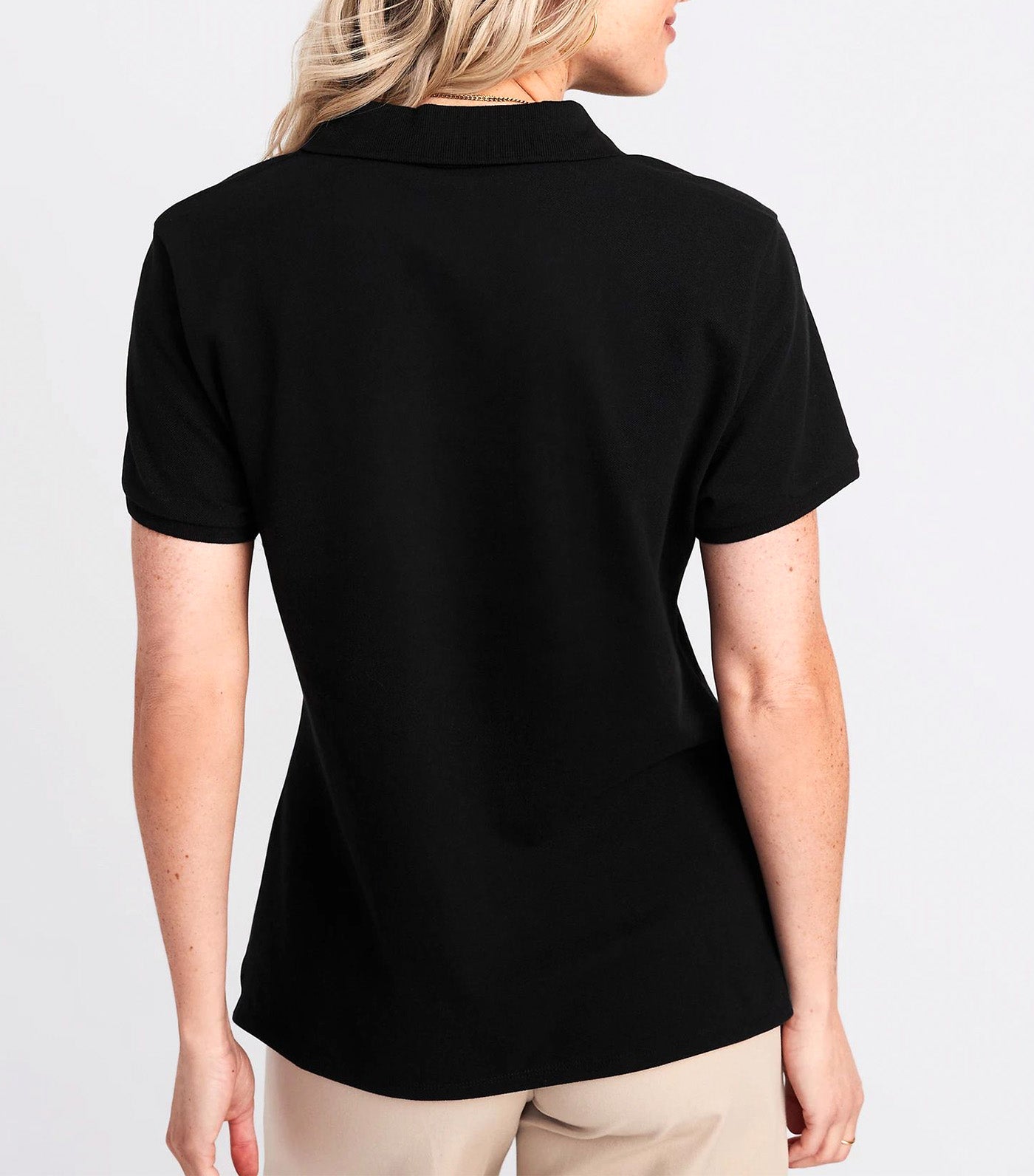 Uniform Pique Polo for Women Black Jack