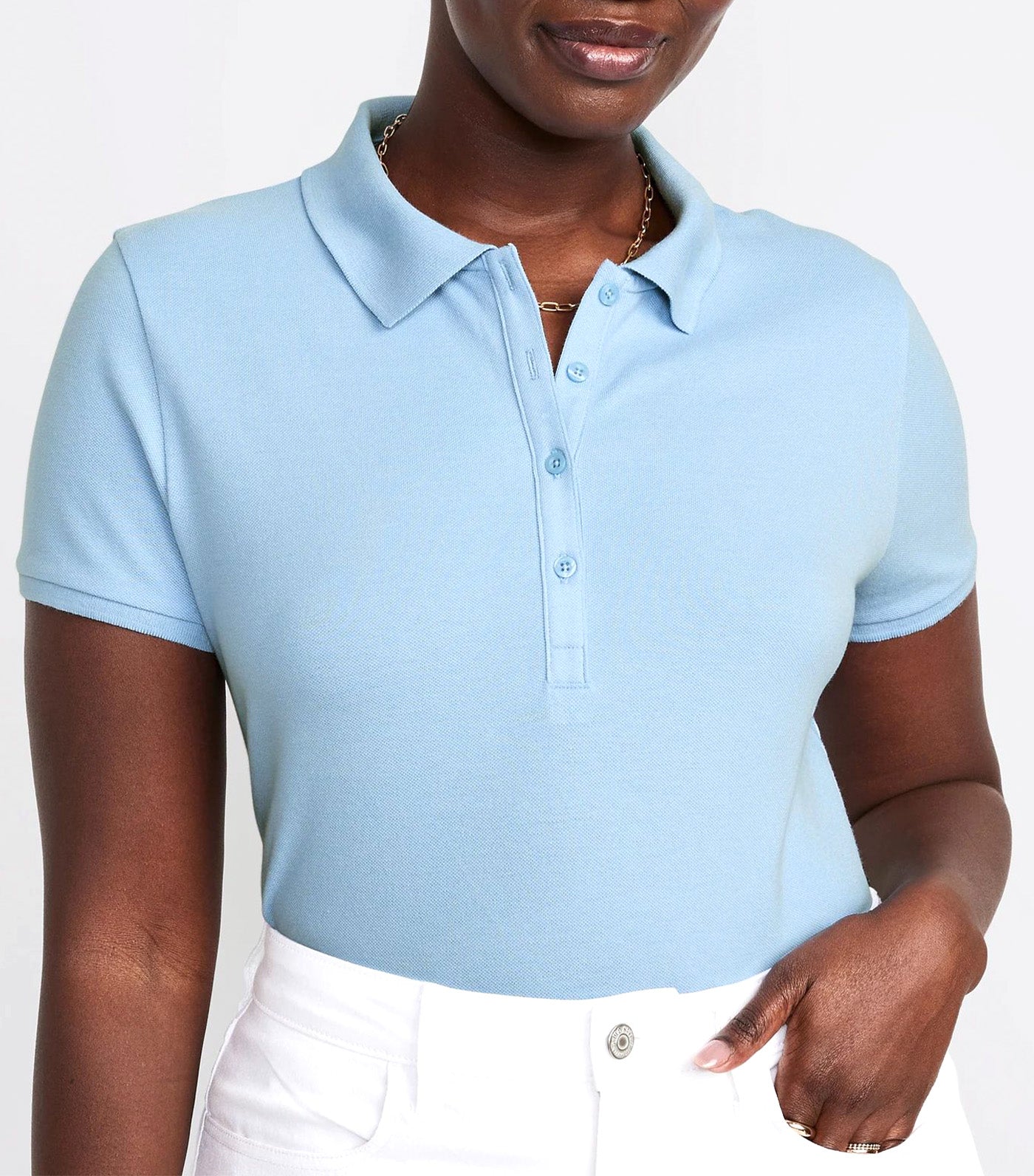 Uniform Pique Polo for Women Monet Blue