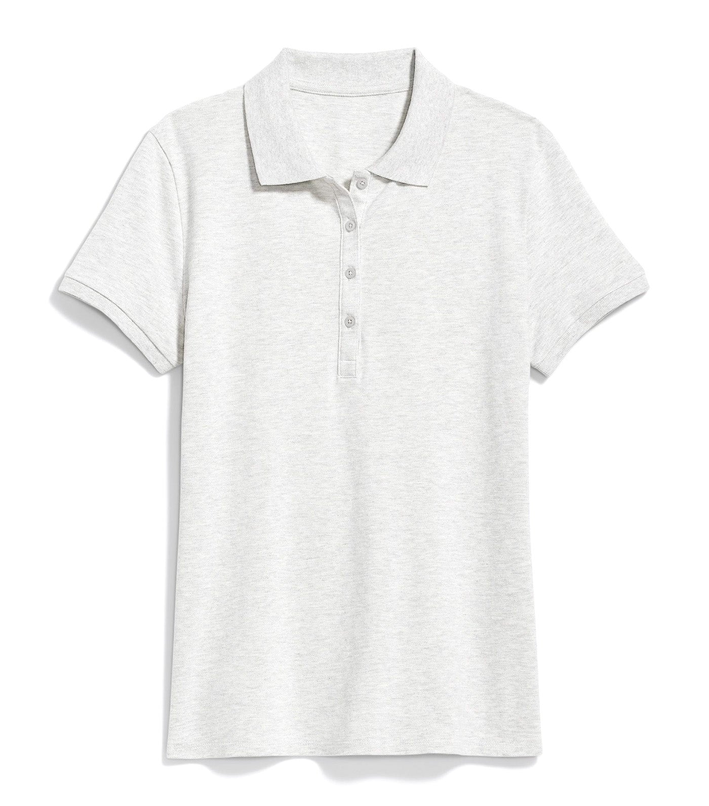 Uniform Pique Polo for Women Light Heather Gray