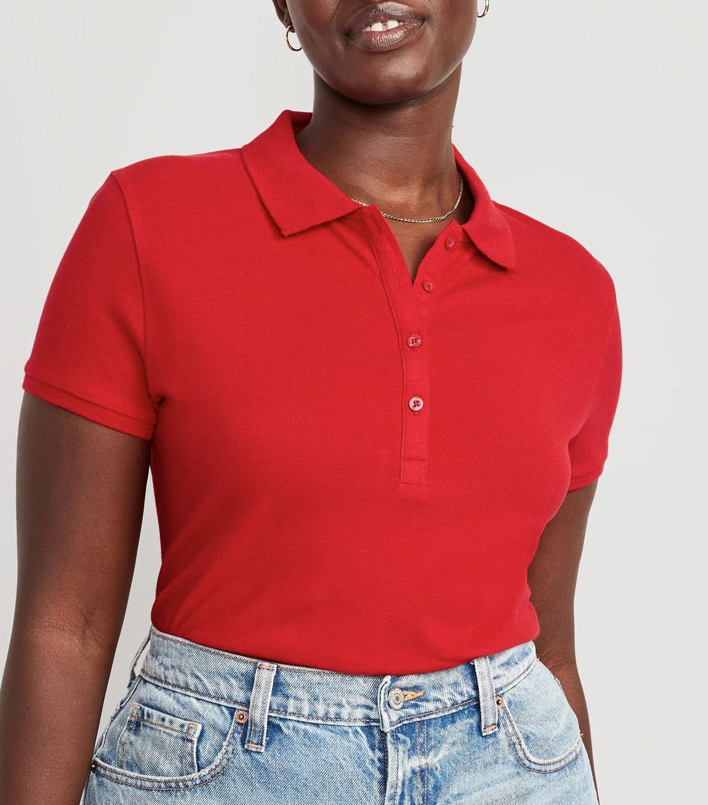 Uniform Pique Polo for Women Robbie Red