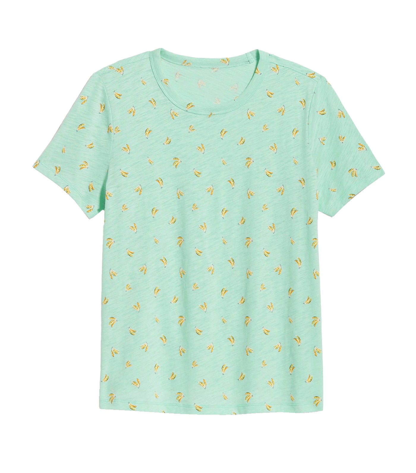EveryWear Printed Slub-Knit T-Shirt for Women Bananas