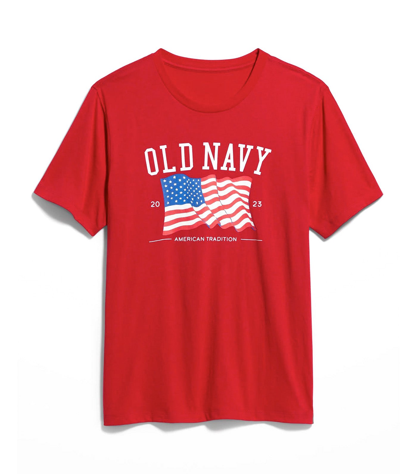 Matching "Old Navy" Flag Graphic T-Shirt for Men Robbie Red