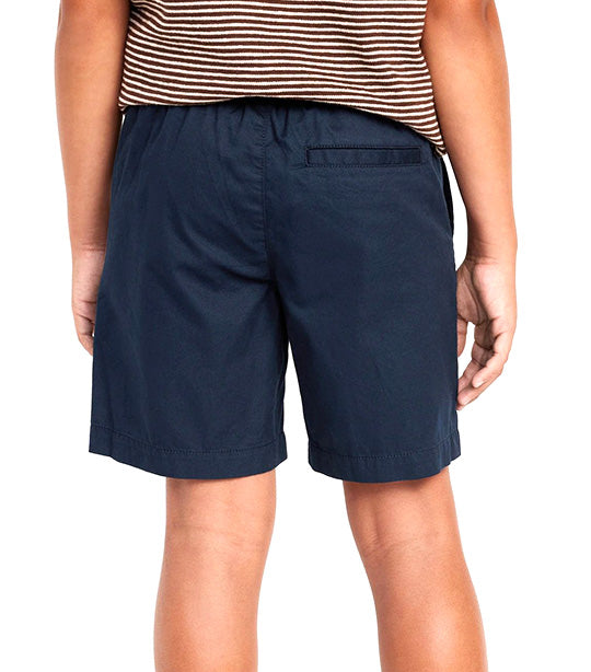 Twill Non-Stretch Jogger Shorts for Boys (Above Knee) In The Navy