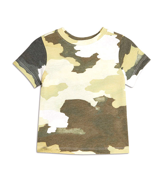 Unisex Printed T-Shirt for Toddler Camo Green