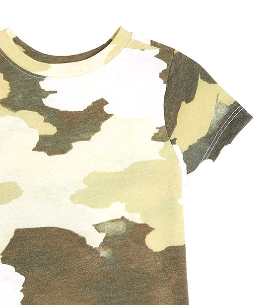 Unisex Printed T-Shirt for Toddler Camo Green