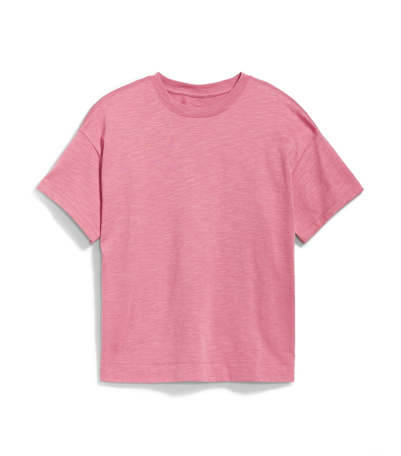 Vintage Slub-Knit T-Shirt for Women Rose Cloud