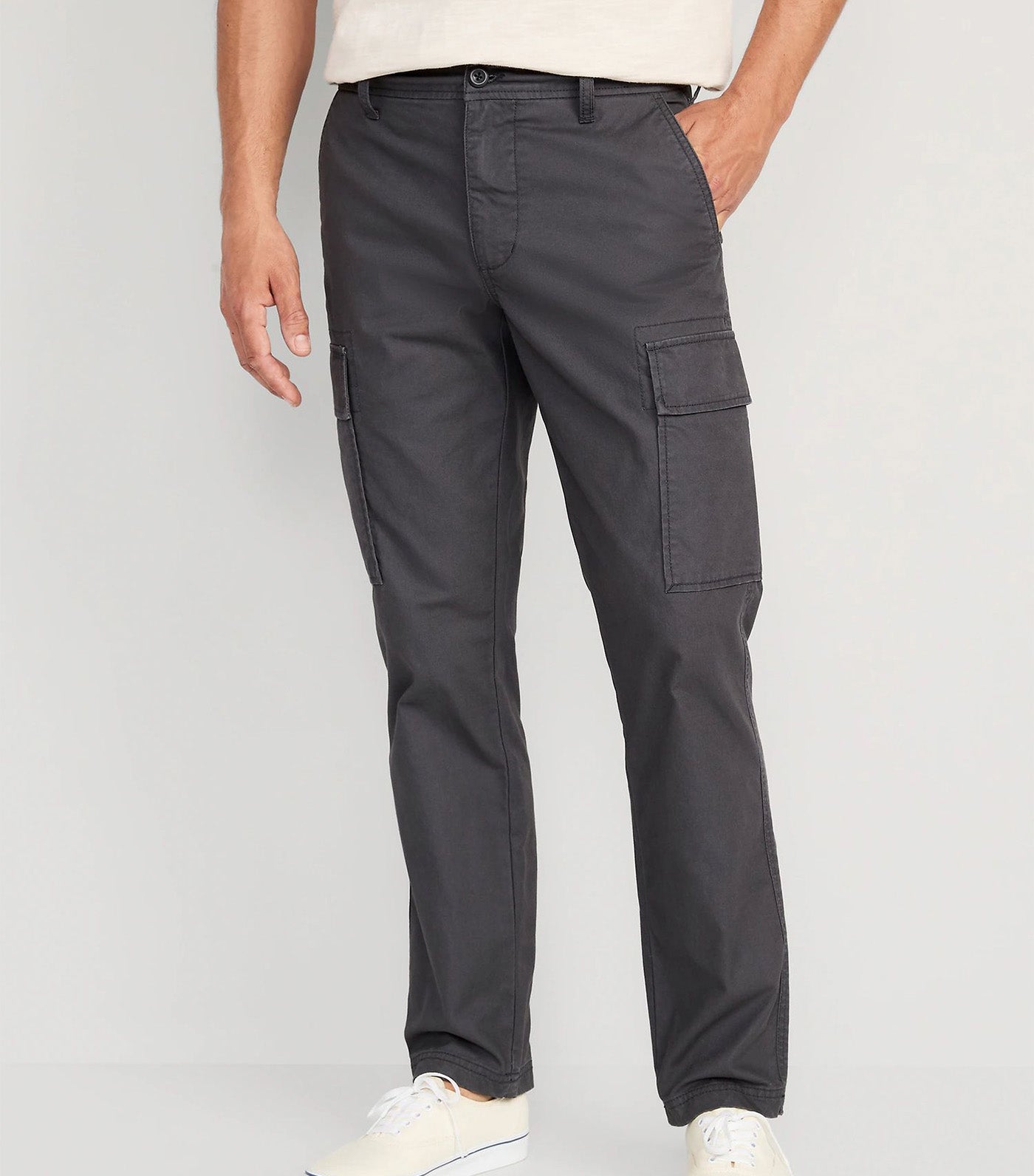 Straight Oxford Cargo Pants for Men Panther