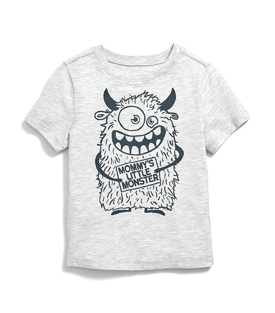 Unisex Short-Sleeve Graphic T-Shirt for Toddler Light Heather Gray