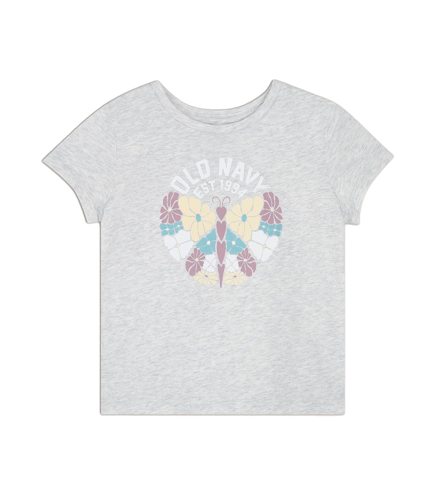 Short-Sleeve Graphic T-Shirt for Girls Light Heather Gray