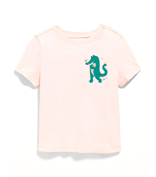 Unisex Short-Sleeve Graphic T-Shirt for Toddler Pinkapedia