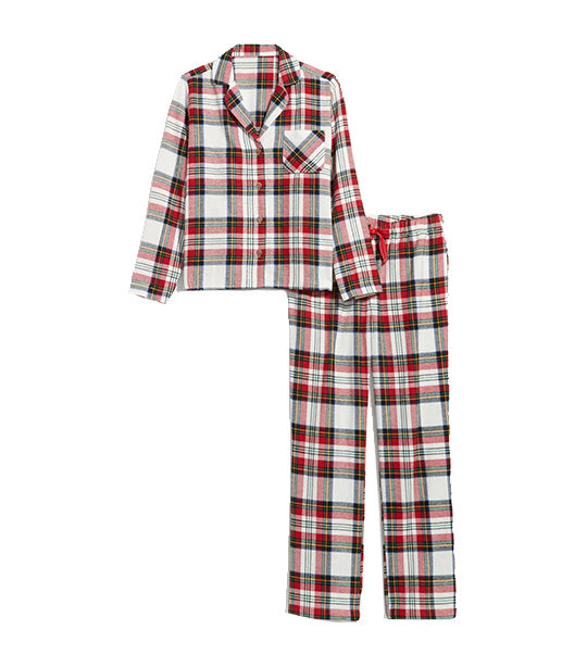 Old Navy Matching Flannel Pajama Set for Women White Tartan