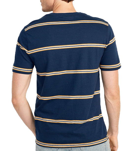 Crew-Neck T-Shirt for Men Navy