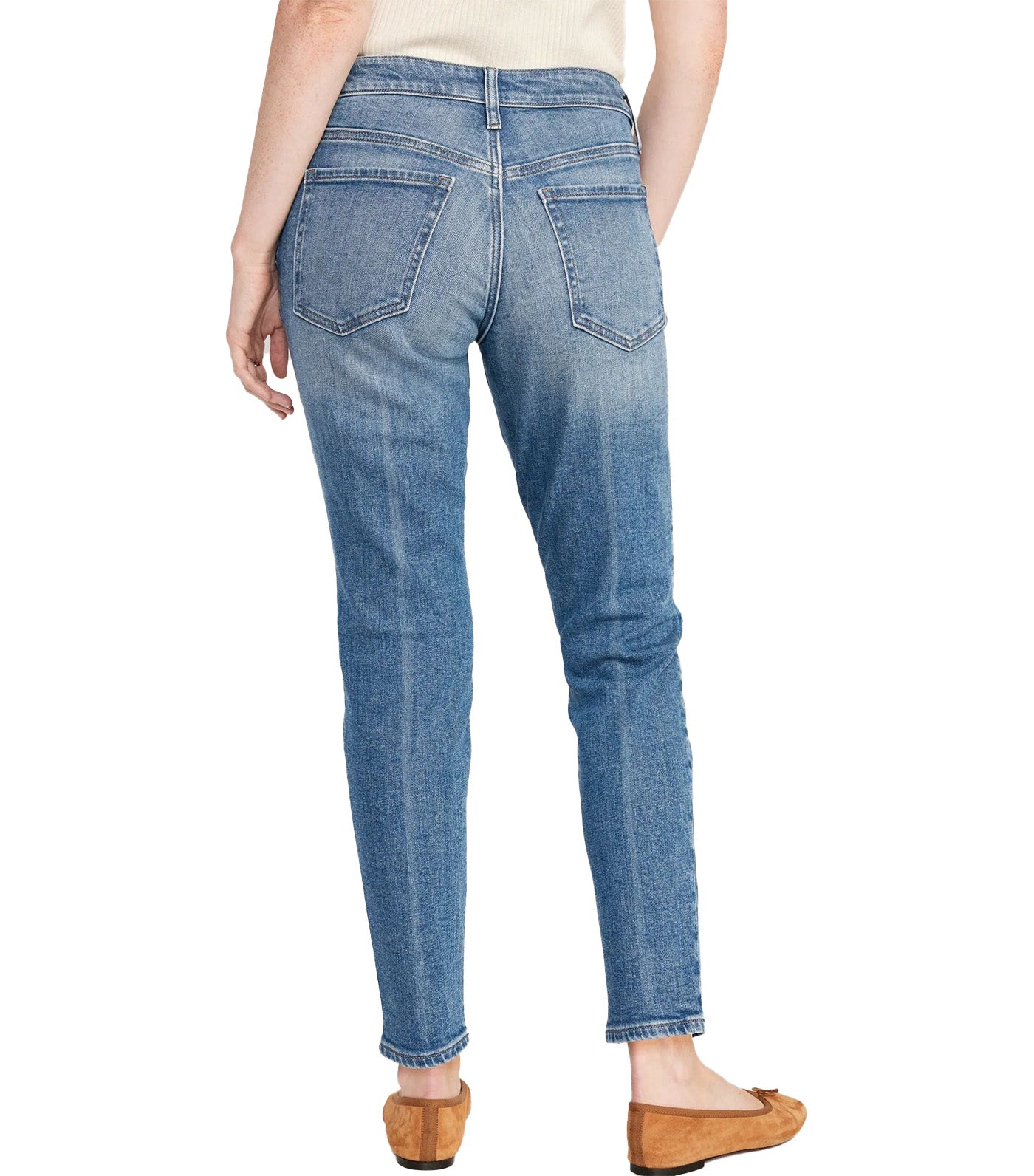 Mid-Rise OG Straight Ankle Jeans for Women Cher