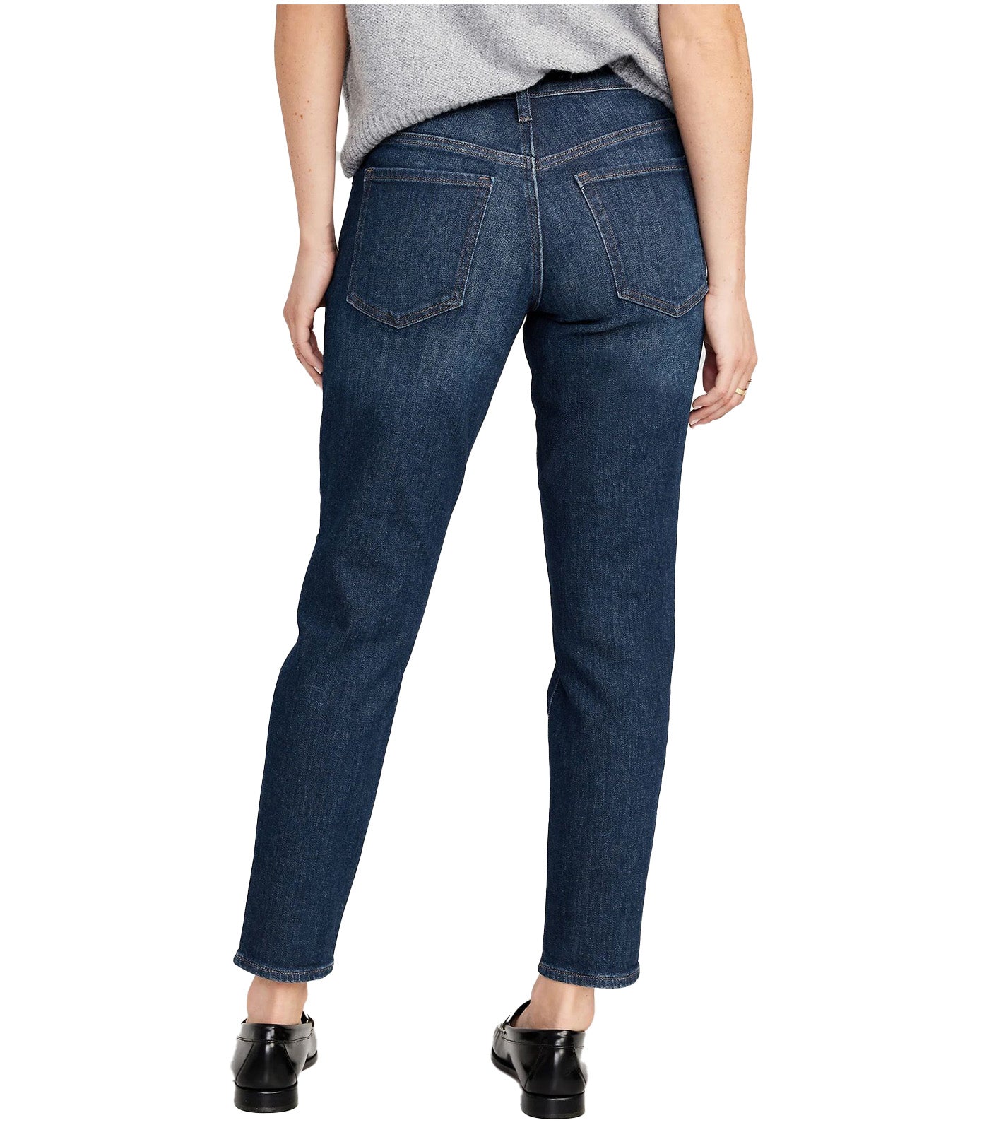 Mid-Rise OG Straight Ankle Jeans for Women Firethorn