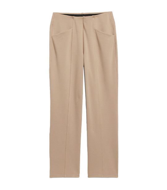 Extra High-Waisted Stevie Straight Taper Ankle Pants for Women Mocha Taffy