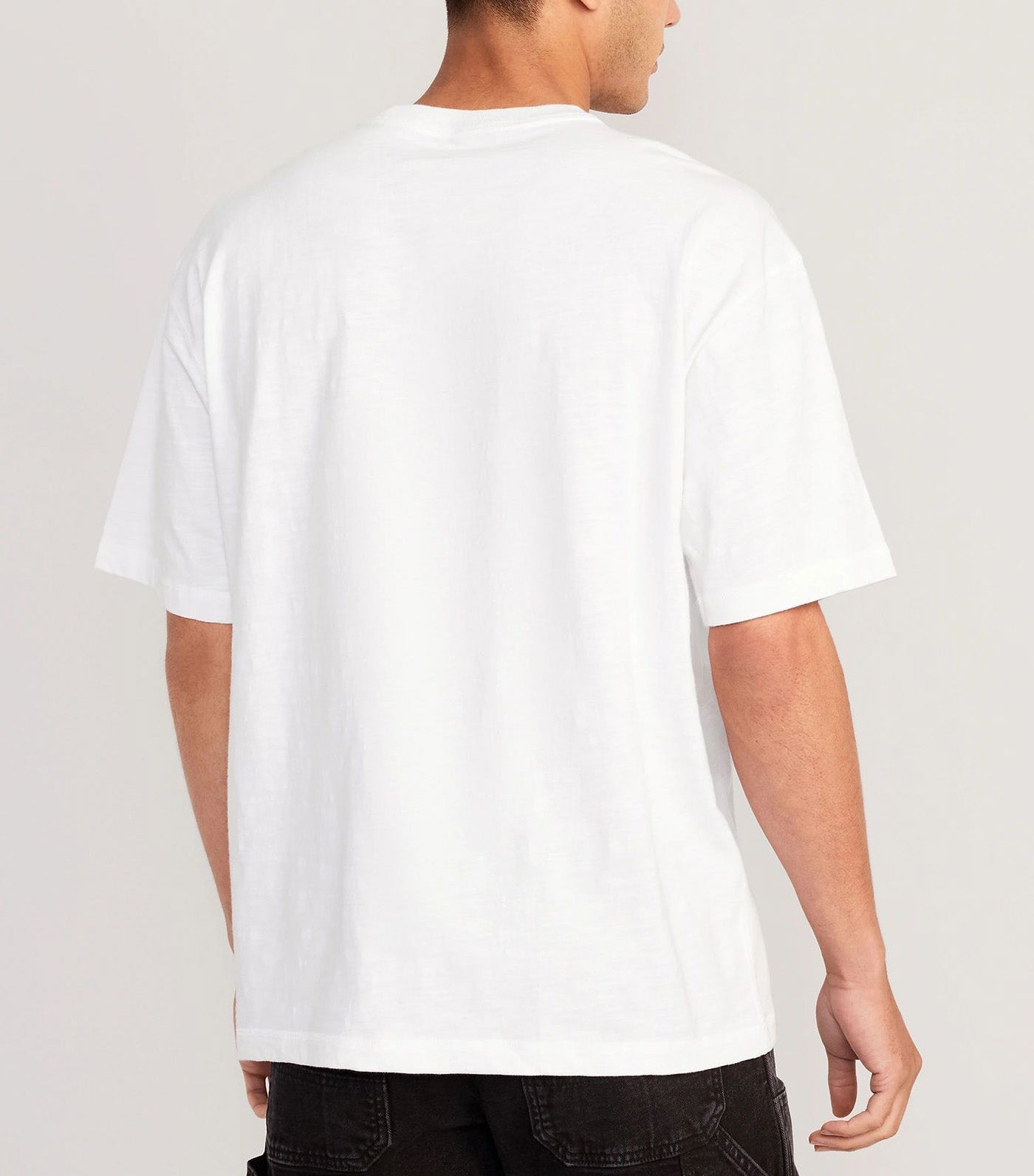 Slub-Knit Pocket T-Shirt for Men Calla Lily 2