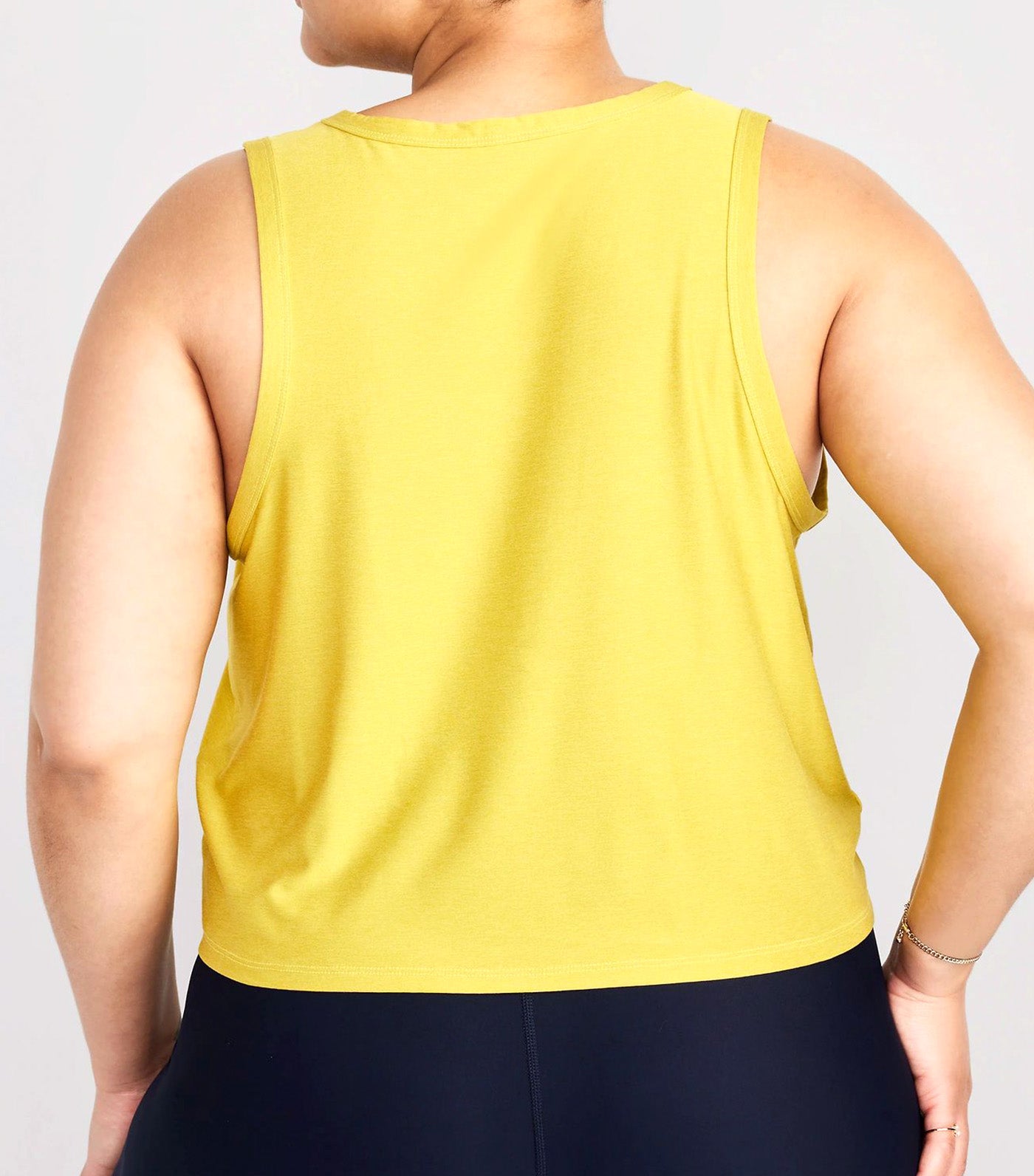 Cloud 94 Soft Sleeveless Twist-Front Cropped Top for Women Out On A Lime