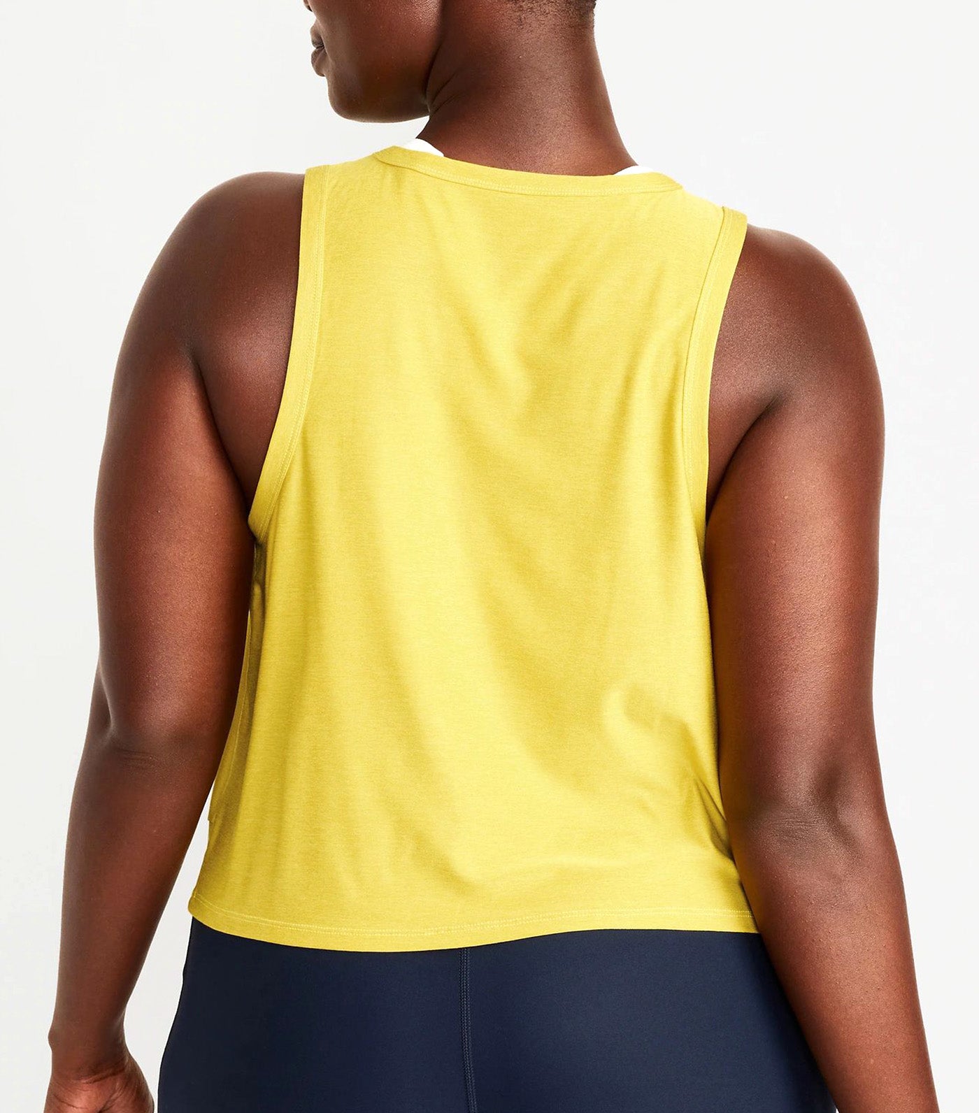 Cloud 94 Soft Sleeveless Twist-Front Cropped Top for Women Out On A Lime
