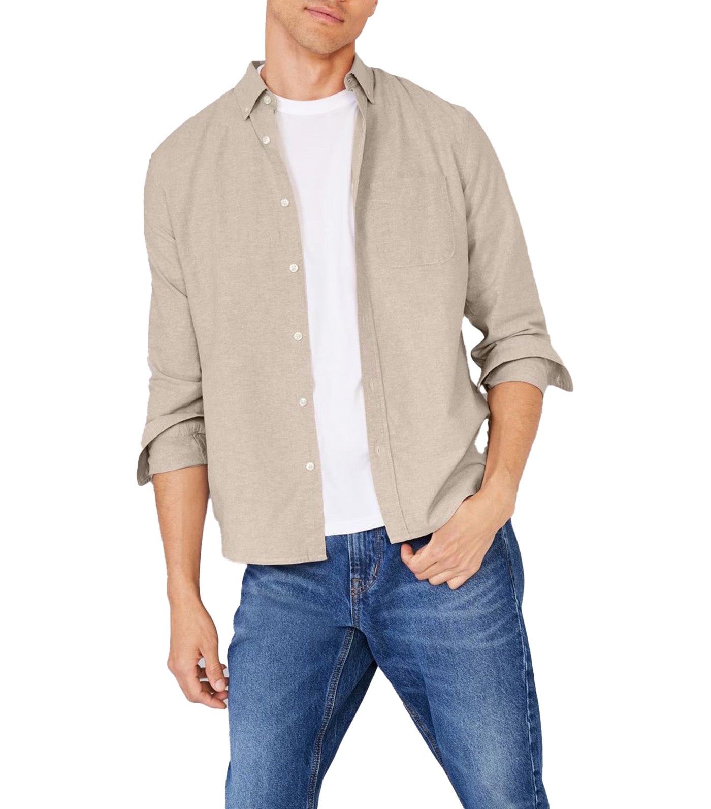 Classic Fit Everyday Oxford Shirt Warm Khaki