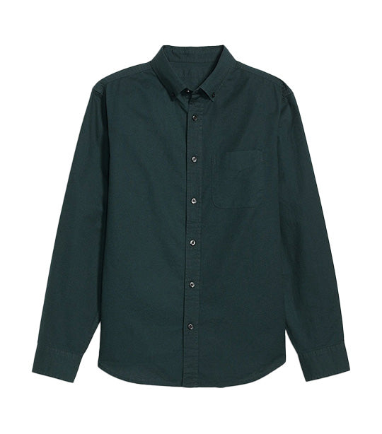 Regular-Fit Non-Stretch Everyday Oxford Shirt for Men Glorious Pine