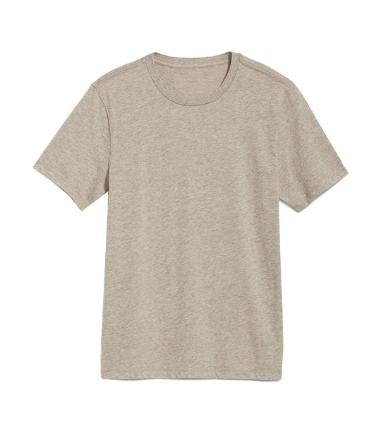 Soft-Washed Crew-Neck T-Shirt for Men Bros Oatmeal B0285