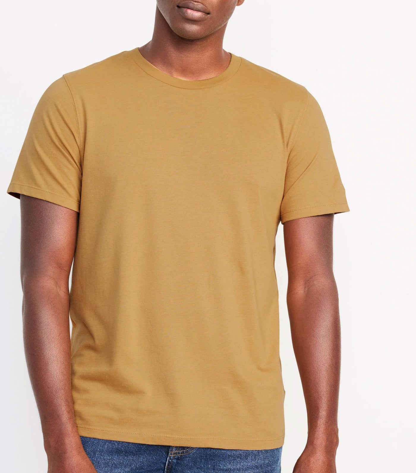 Soft-Washed Crew-Neck T-Shirt for Men Ginger Root