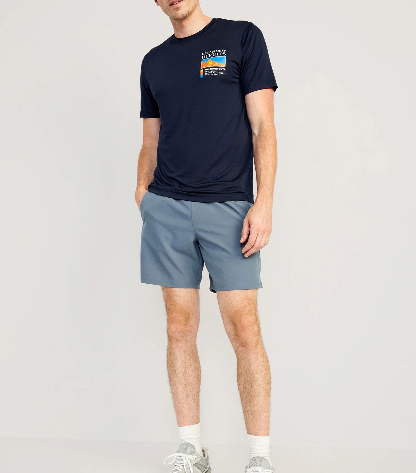 Cloud 94 Soft Go-Dry Cool Graphic T-Shirt for Men In the Navy