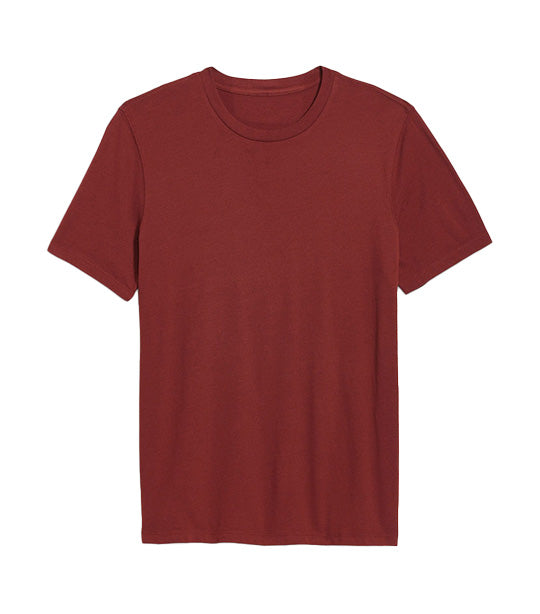 Soft-Washed Crew-Neck T-Shirt for Men Maroon Your Day