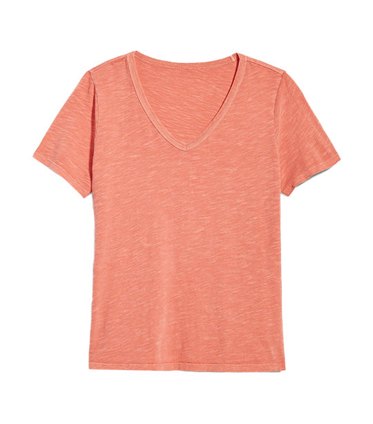 EveryWear V-Neck Slub-Knit T-Shirt for Women Starfish