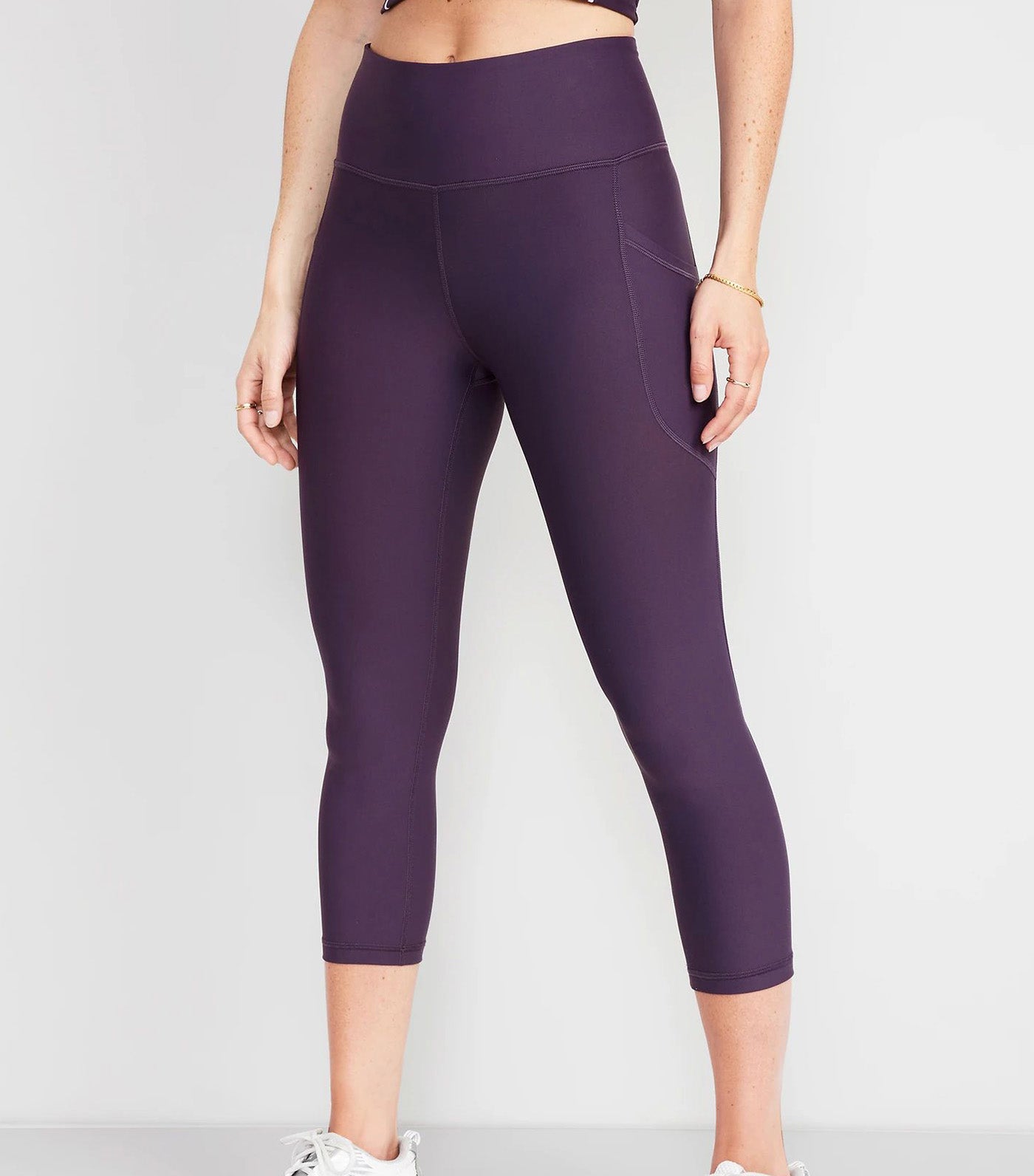 Old Navy High-Waisted PowerSoft Side-Pocket Crop Leggings for