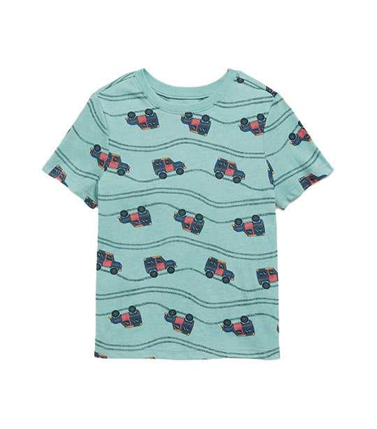 Unisex Printed T-Shirt for Toddler Blue Truck