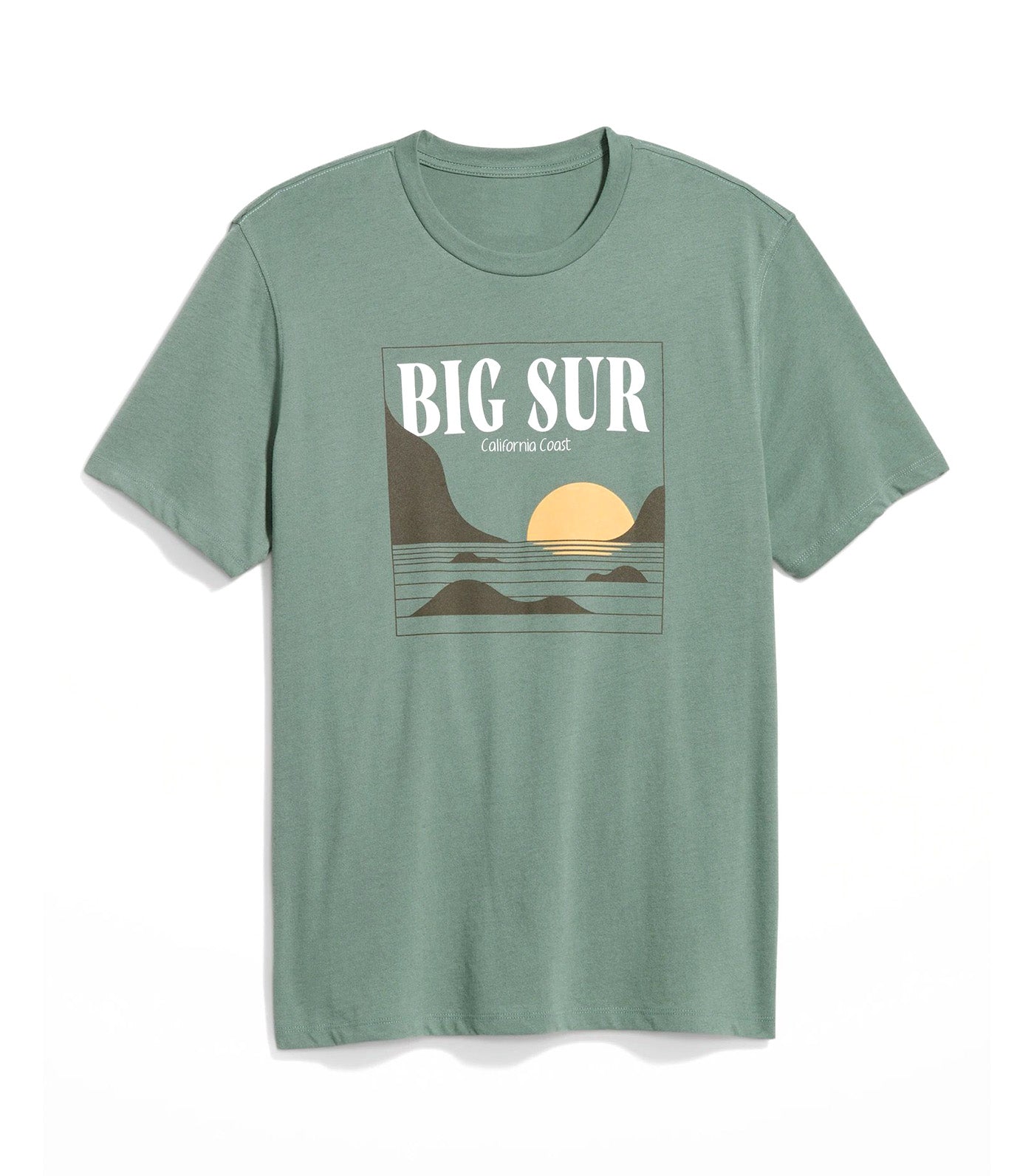 Soft-Washed Graphic T-Shirt for Men Dried Herb