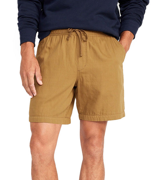 Mens khaki jogger shorts on sale