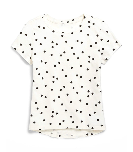 Softest Short-Sleeve Printed T-Shirt for Girls Creme De La Creme