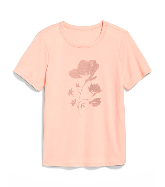 EveryWear Graphic T-Shirt for Women Pink Bamboo