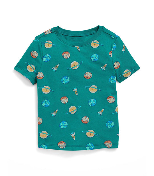 Unisex Printed Short-Sleeve T-Shirt for Toddler Outer Space