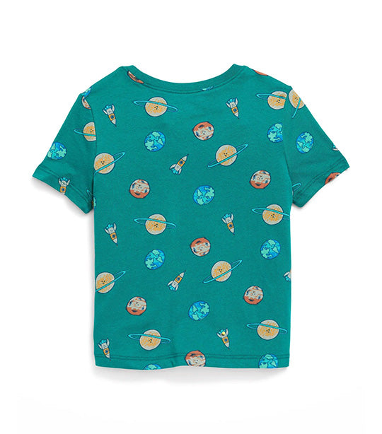 Unisex Printed Short-Sleeve T-Shirt for Toddler Outer Space