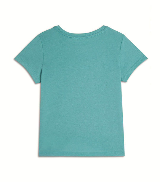 Short-Sleeve Logo-Graphic T-Shirt for Girls Parisian Green